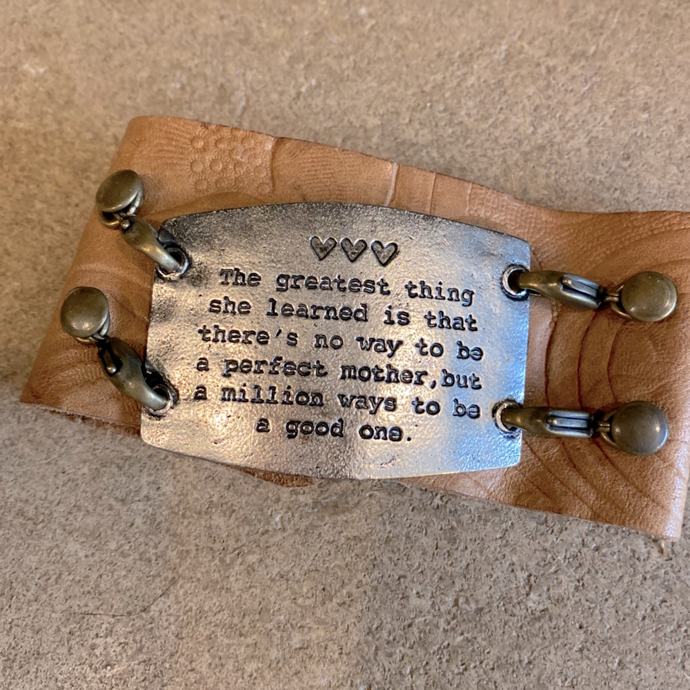 Boutique Bracelet with mother quote- so fun and soft